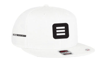 Rep Society Flat Brim Cap - White - Unisex